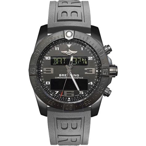 breitling exospace b55 connected metallic grey rubber men's watch|Breitling exospace b55 review.